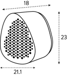 essential bee hotel 18cm gris fibroso